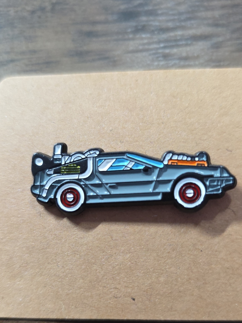 Back To The Future Retro Gray Car Enamel Pin